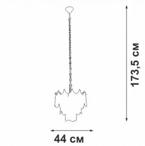 Подвесная люстра Vitaluce V5813 V5813-8/5 в Южноуральске - yuzhnouralsk.mebel24.online | фото 3