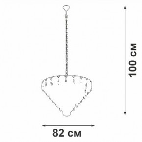 Подвесная люстра Vitaluce V58340 V58340-8/25 в Южноуральске - yuzhnouralsk.mebel24.online | фото 3