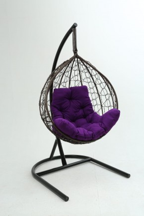 Подвесное кресло Бароло (коричневый/фиолетовый) в Южноуральске - yuzhnouralsk.mebel24.online | фото