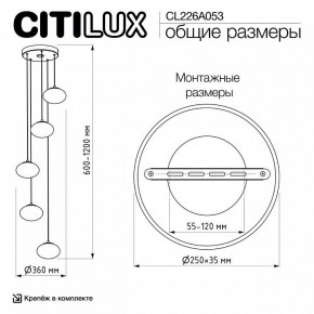 Подвесной светильник Citilux Atman Smart CL226A053 в Южноуральске - yuzhnouralsk.mebel24.online | фото 9
