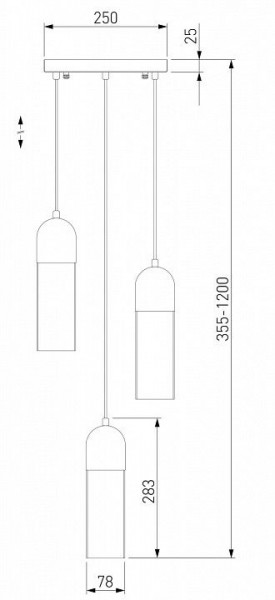 Подвесной светильник Eurosvet Airon 50180/3 дымчатый в Южноуральске - yuzhnouralsk.mebel24.online | фото 2