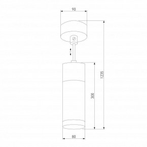 Подвесной светильник Eurosvet Double Topper 50135/1 LED хром/черный в Южноуральске - yuzhnouralsk.mebel24.online | фото 4