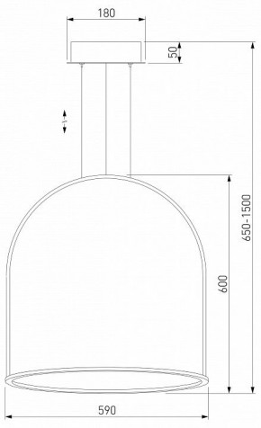 Подвесной светильник Eurosvet Over 90323/1 белый в Южноуральске - yuzhnouralsk.mebel24.online | фото 4