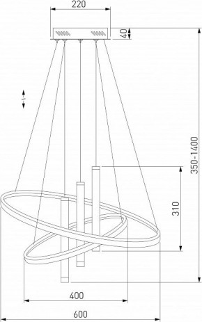 Подвесной светильник Eurosvet Stroke 90270/3 черный в Южноуральске - yuzhnouralsk.mebel24.online | фото 4