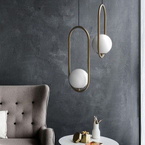 Подвесной светильник Imperiumloft Matthew Mccormick Hoop Бронза Mila Pendant 181904-22 в Южноуральске - yuzhnouralsk.mebel24.online | фото 2