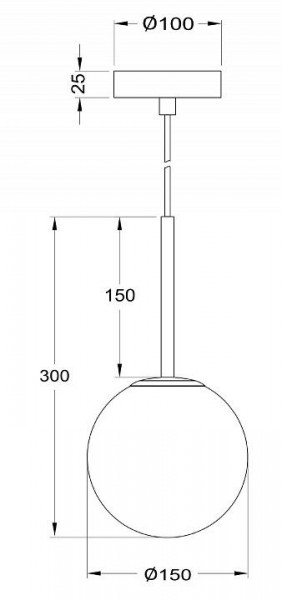 Подвесной светильник Maytoni Basic form MOD321PL-01G1 в Южноуральске - yuzhnouralsk.mebel24.online | фото 6