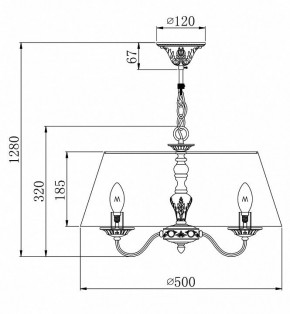 Подвесной светильник Maytoni Bouquet ARM023-PL-03-S в Южноуральске - yuzhnouralsk.mebel24.online | фото 4