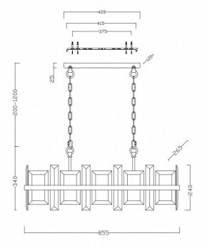 Подвесной светильник Maytoni Cerezo MOD201PL-08N в Южноуральске - yuzhnouralsk.mebel24.online | фото 4