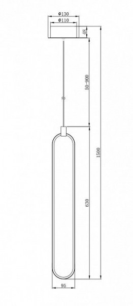 Подвесной светильник Maytoni Chain MOD017PL-L13G в Южноуральске - yuzhnouralsk.mebel24.online | фото 4
