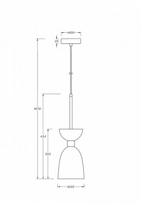Подвесной светильник Maytoni Cloches MOD113PL-01W в Южноуральске - yuzhnouralsk.mebel24.online | фото 3