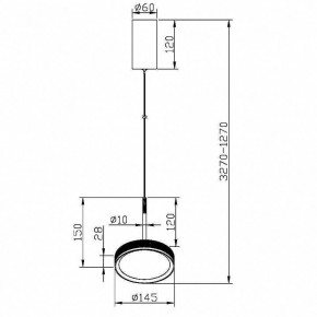 Подвесной светильник Maytoni El MOD041PL-L15G3K в Южноуральске - yuzhnouralsk.mebel24.online | фото 4