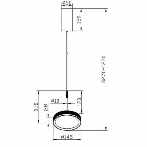 Подвесной светильник Maytoni El MOD041PL-L15WG3K в Южноуральске - yuzhnouralsk.mebel24.online | фото 5