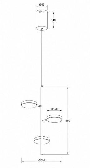Подвесной светильник Maytoni Fad MOD070PL-L18WK в Южноуральске - yuzhnouralsk.mebel24.online | фото 4