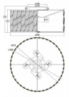 Подвесной светильник Maytoni Gelid MOD184PL-04CH в Южноуральске - yuzhnouralsk.mebel24.online | фото 4