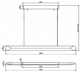 Подвесной светильник Maytoni Motion MOD276PL-L40B3K в Южноуральске - yuzhnouralsk.mebel24.online | фото 3