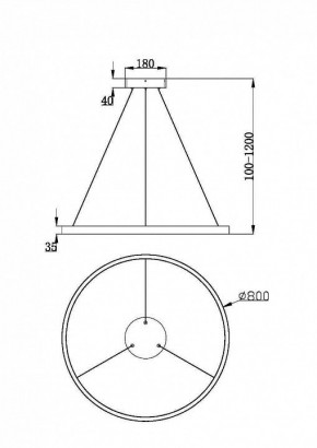 Подвесной светильник Maytoni Rim MOD058PL-L42BK в Южноуральске - yuzhnouralsk.mebel24.online | фото 3