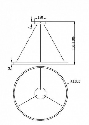 Подвесной светильник Maytoni Rim MOD058PL-L54BK в Южноуральске - yuzhnouralsk.mebel24.online | фото 4