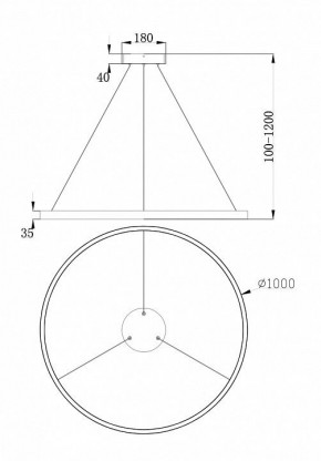 Подвесной светильник Maytoni Rim MOD058PL-L54W4K в Южноуральске - yuzhnouralsk.mebel24.online | фото 4