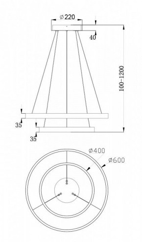 Подвесной светильник Maytoni Rim MOD058PL-L55BS4K в Южноуральске - yuzhnouralsk.mebel24.online | фото 7
