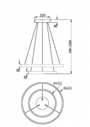 Подвесной светильник Maytoni Rim MOD058PL-L55BSK в Южноуральске - yuzhnouralsk.mebel24.online | фото 4