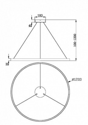 Подвесной светильник Maytoni Rim MOD058PL-L65BK в Южноуральске - yuzhnouralsk.mebel24.online | фото 5