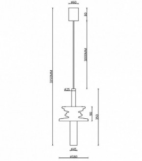 Подвесной светильник Maytoni Sound Wave MOD255PL-01B4 в Южноуральске - yuzhnouralsk.mebel24.online | фото 4