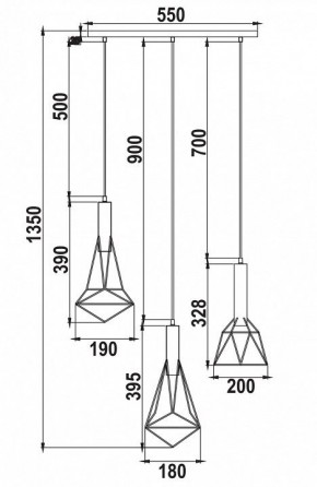 Подвесной светильник Maytoni Spider T021-03-B в Южноуральске - yuzhnouralsk.mebel24.online | фото 6