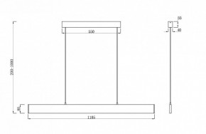 Подвесной светильник Maytoni Step P010PL-L30G3K в Южноуральске - yuzhnouralsk.mebel24.online | фото 4
