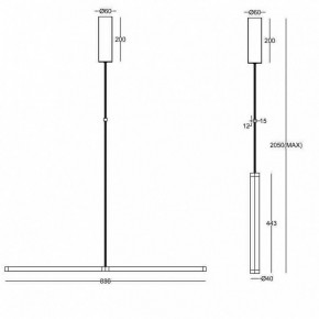 Подвесной светильник Maytoni Supersymmetry P096PL-L11BK1 в Южноуральске - yuzhnouralsk.mebel24.online | фото 4