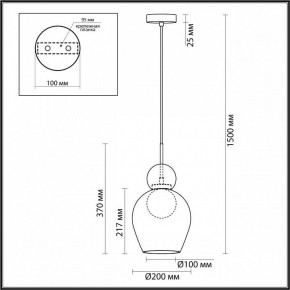 Подвесной светильник Odeon Light Blacky 2 5023/1 в Южноуральске - yuzhnouralsk.mebel24.online | фото 5