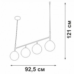 Подвесной светильник Vitaluce V46920 V46920-8/4S в Южноуральске - yuzhnouralsk.mebel24.online | фото 3