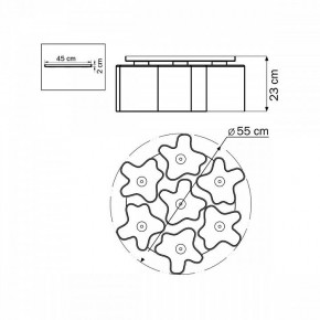 Потолочная люстра Lightstar Nubi 802070 в Южноуральске - yuzhnouralsk.mebel24.online | фото 6