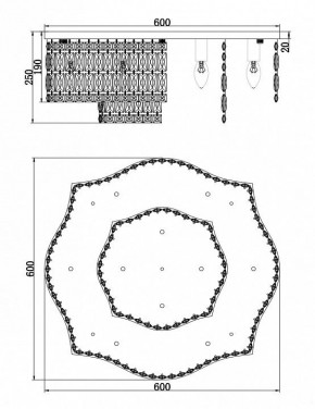 Потолочная люстра Maytoni Dune DIA005CL-10CH в Южноуральске - yuzhnouralsk.mebel24.online | фото 2