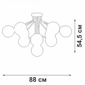 Потолочная люстра Vitaluce V42870 V42870-8/10PL в Южноуральске - yuzhnouralsk.mebel24.online | фото