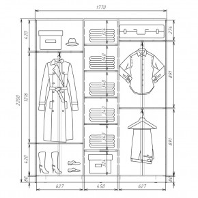 Шкаф-купе ХИТ 22-4-18-656 (420) в Южноуральске - yuzhnouralsk.mebel24.online | фото 2