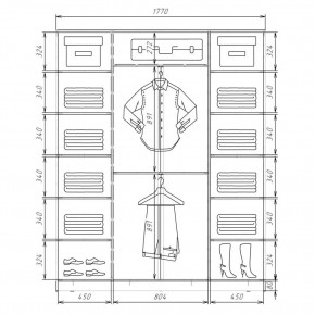 Шкаф-купе ХИТ 22-4-20/2-111 (420) в Южноуральске - yuzhnouralsk.mebel24.online | фото 2