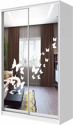 Шкаф-купе ХИТ 24-14-66 БАБОЧКИ в Южноуральске - yuzhnouralsk.mebel24.online | фото