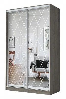 Шкаф-купе ХИТ 24-17-66 РОМБ БОЛЬШОЙ в Южноуральске - yuzhnouralsk.mebel24.online | фото