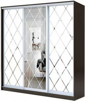 Шкаф-купе ХИТ 24-4-20/2-666 РОМБ БОЛЬШОЙ МАТОВЫЙ в Южноуральске - yuzhnouralsk.mebel24.online | фото