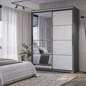 Шкаф-купе Крафт-6 1.6 м ШКК-06 (графит) в Южноуральске - yuzhnouralsk.mebel24.online | фото