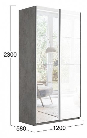 Шкаф-купе Траст СШК 2.120.60-13.15 в Южноуральске - yuzhnouralsk.mebel24.online | фото 3