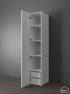 Шкаф Linnea MHR-1PO-4 2050х400х510 (Белый-М 11.1.2) в Южноуральске - yuzhnouralsk.mebel24.online | фото 5