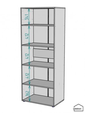 Шкаф Linnea MHR-2PO-2 2050х800х510 (Белый-М 11.1.1) в Южноуральске - yuzhnouralsk.mebel24.online | фото 3