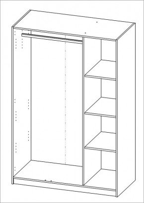 Шкаф ОРИОН трехдверный, цвет Дуб Венге в Южноуральске - yuzhnouralsk.mebel24.online | фото 3