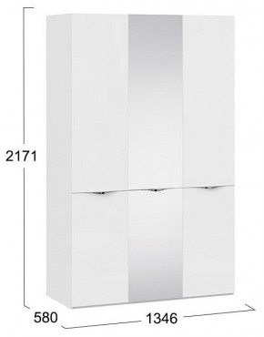 Шкаф платяной Глосс СМ-319.07.432 в Южноуральске - yuzhnouralsk.mebel24.online | фото 4