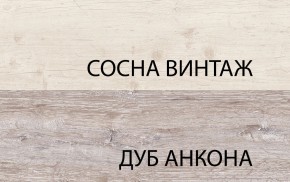 Шкаф с витриной 1V1D1S, MONAKO, цвет Сосна винтаж/дуб анкона в Южноуральске - yuzhnouralsk.mebel24.online | фото 3
