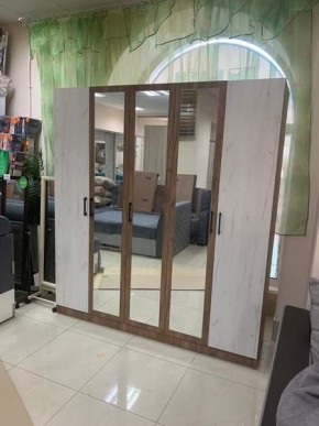 Шкаф Вегас 2000 Дуб крафт табачный/Дуб крафт белый в Южноуральске - yuzhnouralsk.mebel24.online | фото 3