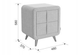 СОФИ 3 Тумба прикроватная (велюр) в Южноуральске - yuzhnouralsk.mebel24.online | фото 3
