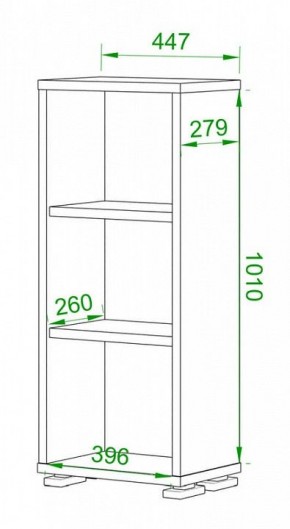 Стеллаж Домино ПУ-10-1 в Южноуральске - yuzhnouralsk.mebel24.online | фото 2