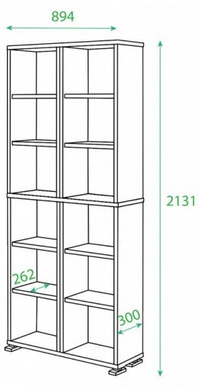 Стеллаж Домино ПУ-30-1 в Южноуральске - yuzhnouralsk.mebel24.online | фото 2